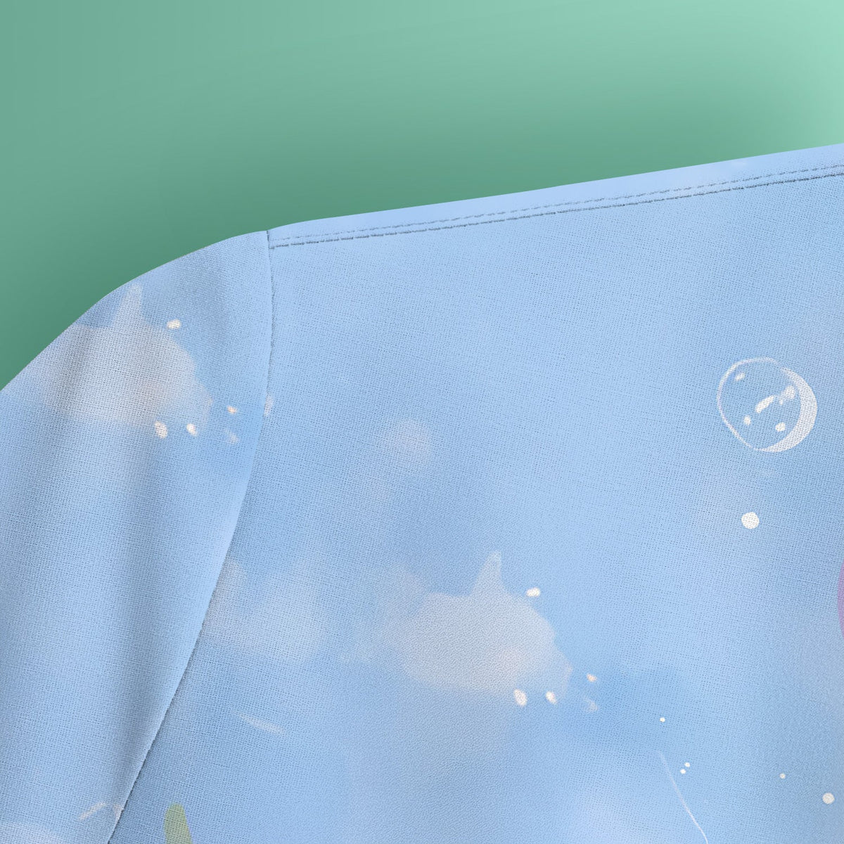 Underwater Black Cat Jellyfish Nurse Scrub Top