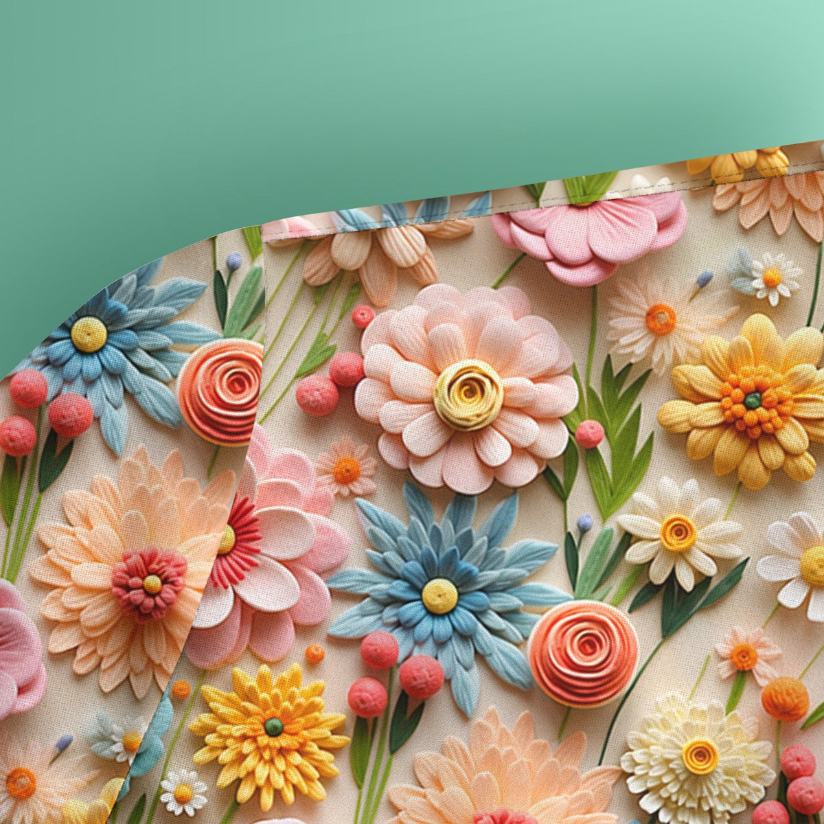 Colorful Blooming Wildflower Nurse Scrub Top