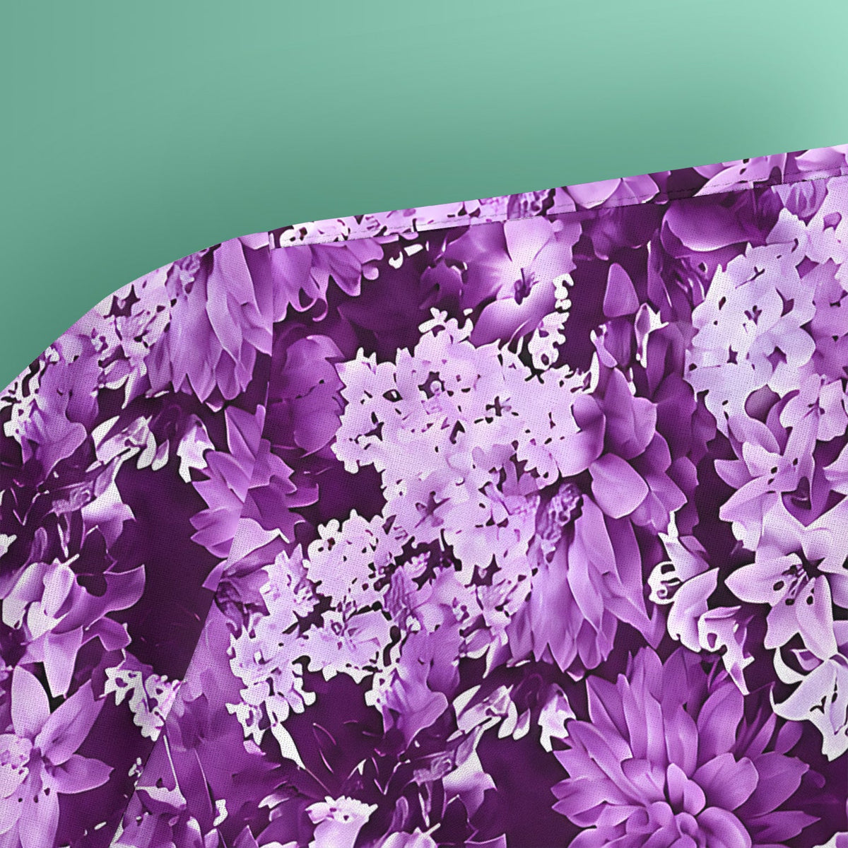 Purple Blossom Garden Nurse Scrub Top