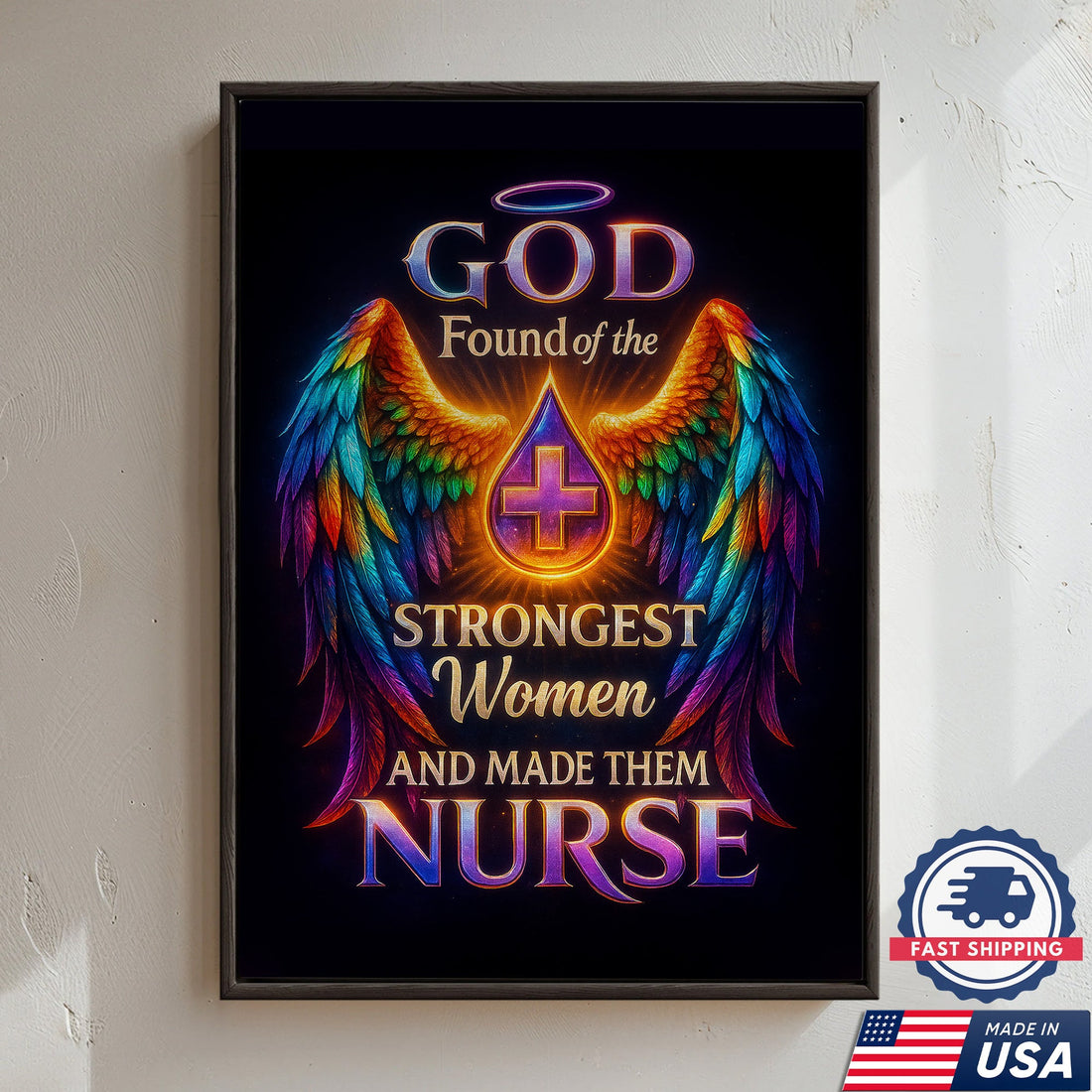 Strongest Women Nurse Canvas