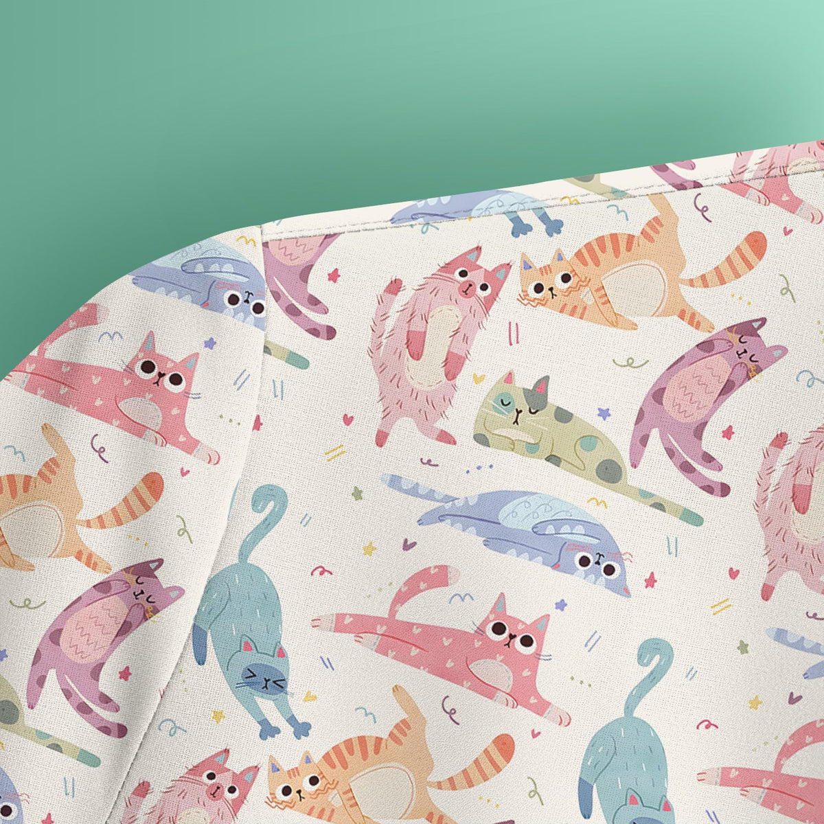 Pastel Cat Nurse Scrub Top