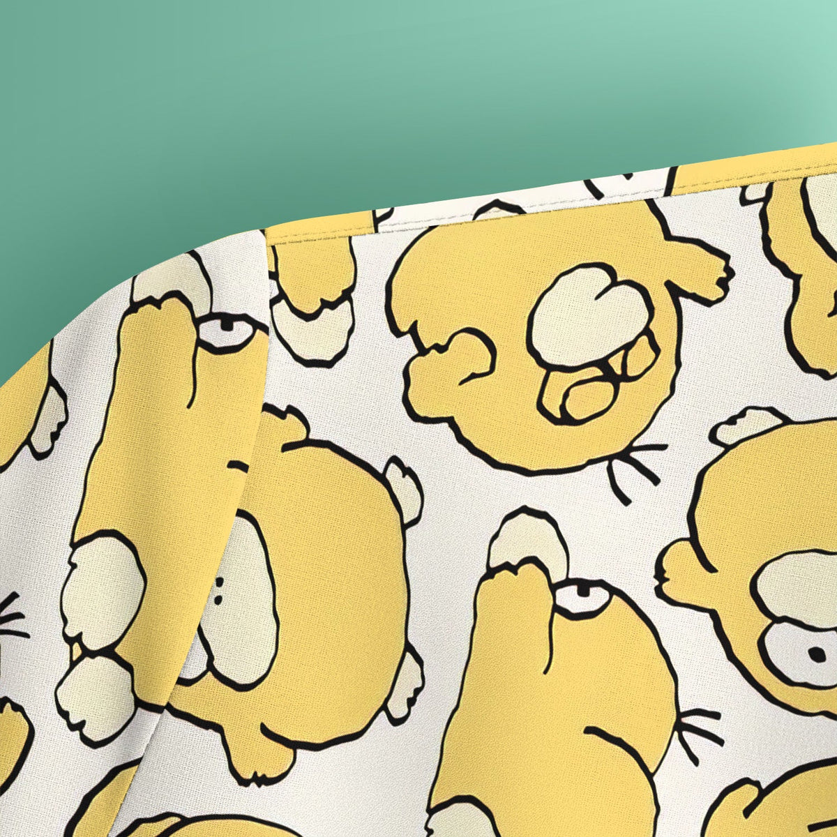 Yellow Cartoon Duck Nurse Scrub Top