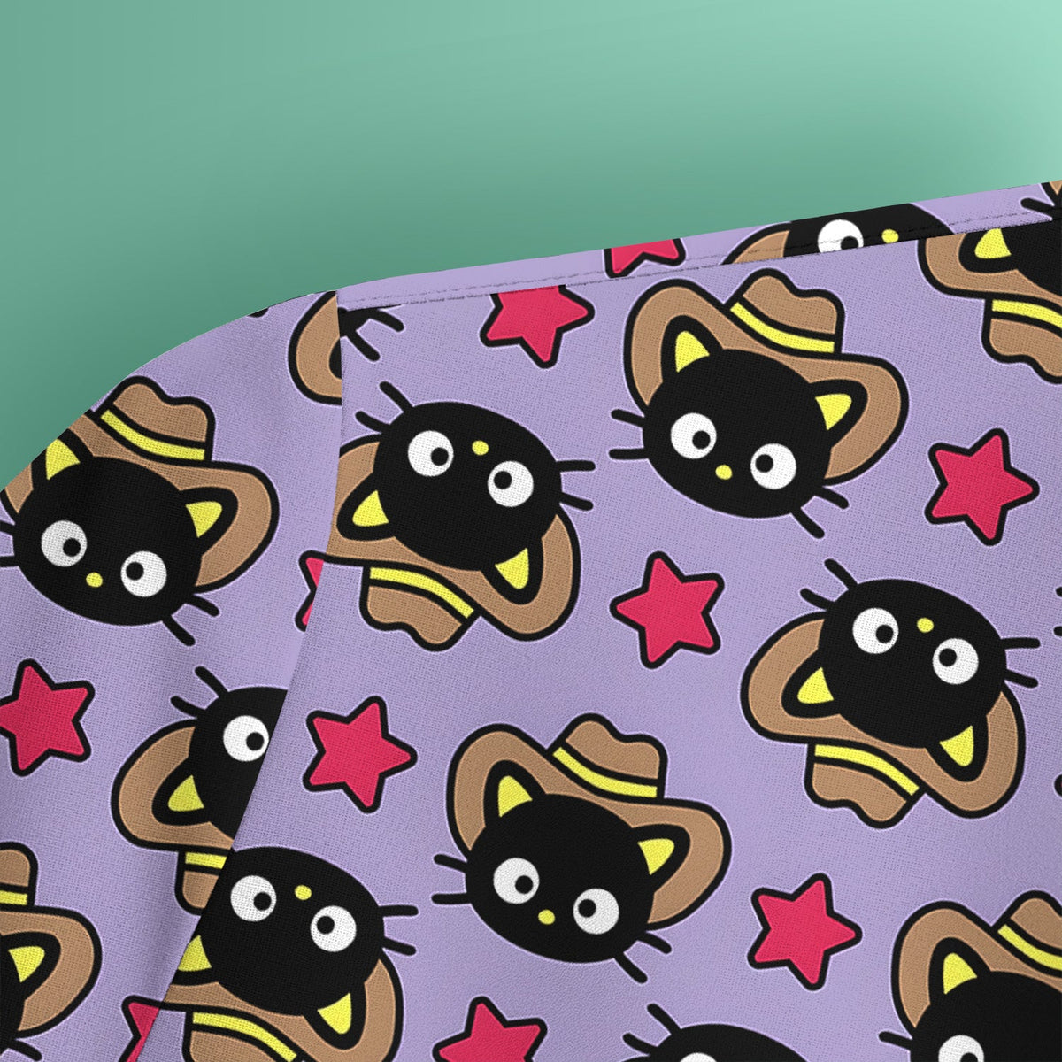 Cowboy Cat Nurse Scrub Top