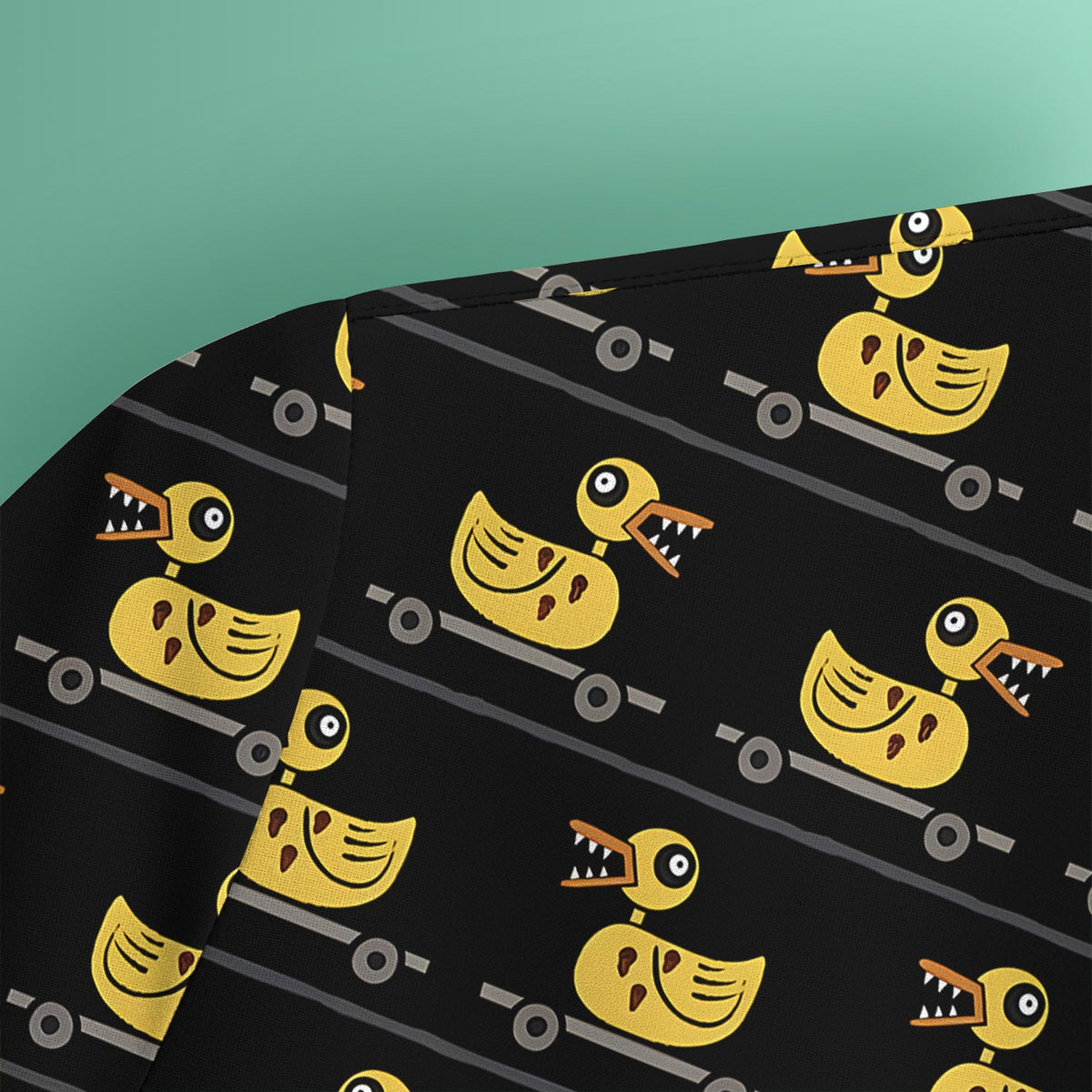 Spooky Rubber Duck Nurse Scrub Top