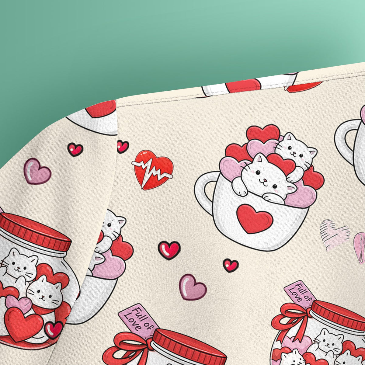 Cat Nurse Scrub Top - Valentines Day Gift