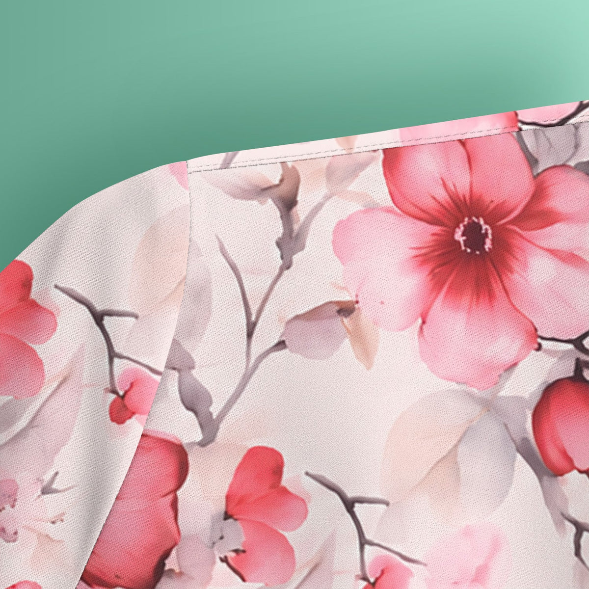 Pink Butterfly Blossom Nurse Scrub Top