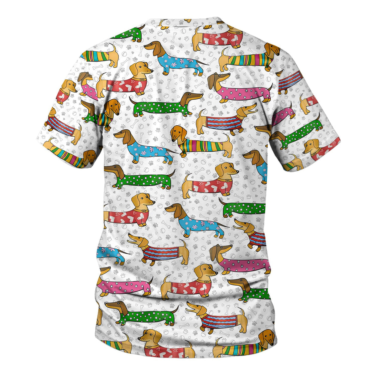 Dachshund Dog Nurse Scrub Top