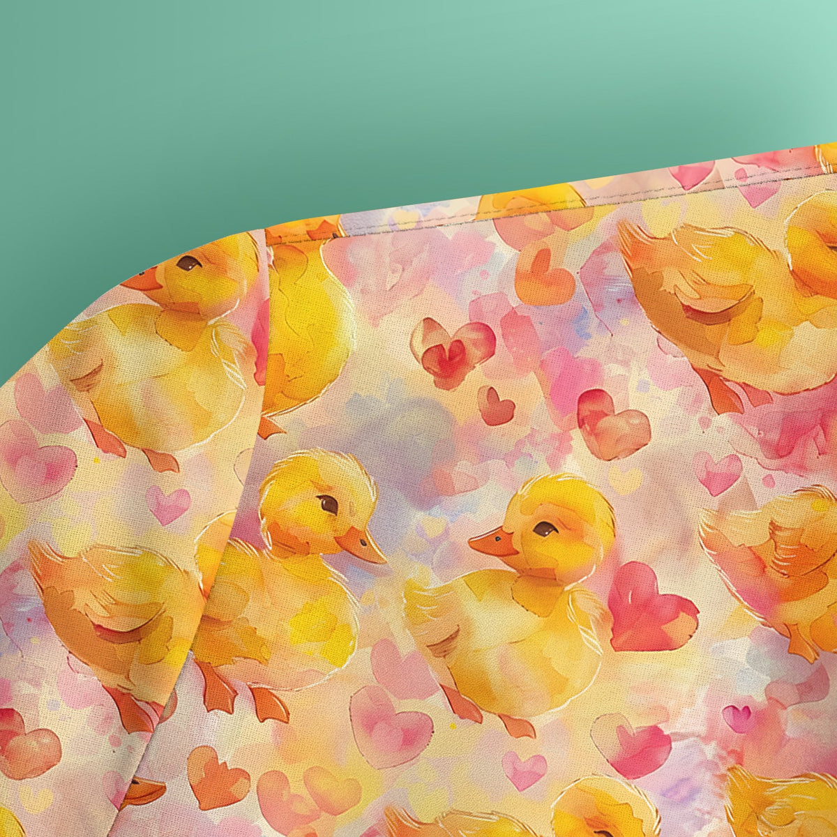 Duck Heart Watercolor Nurse Scrub Top