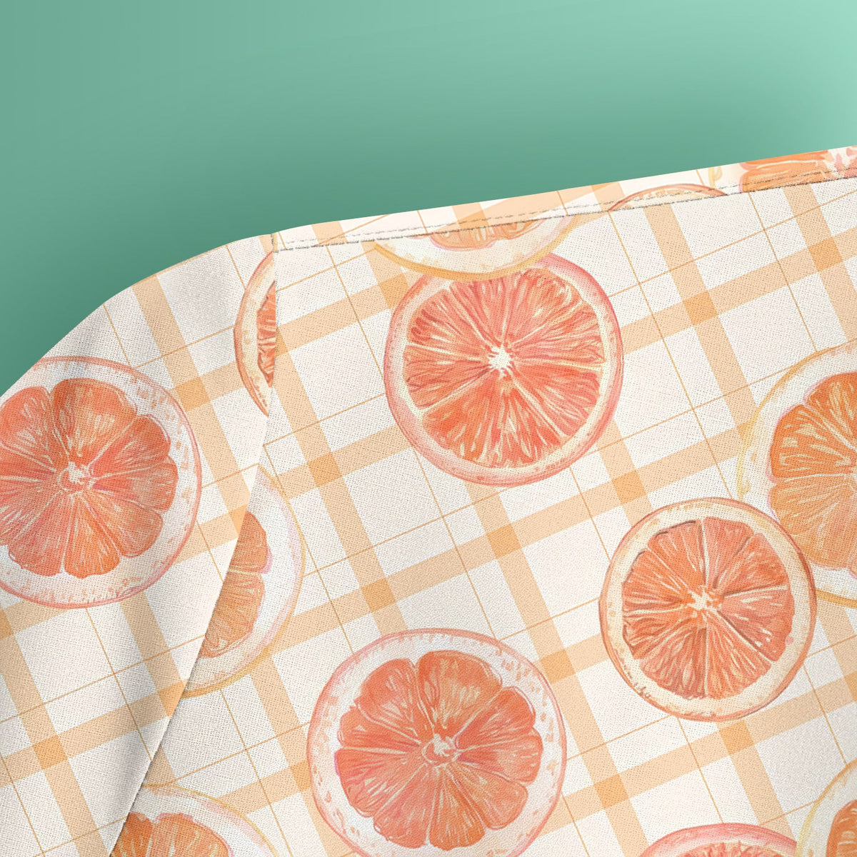 Fresh Grapefruit Slice Nurse Scrub Top