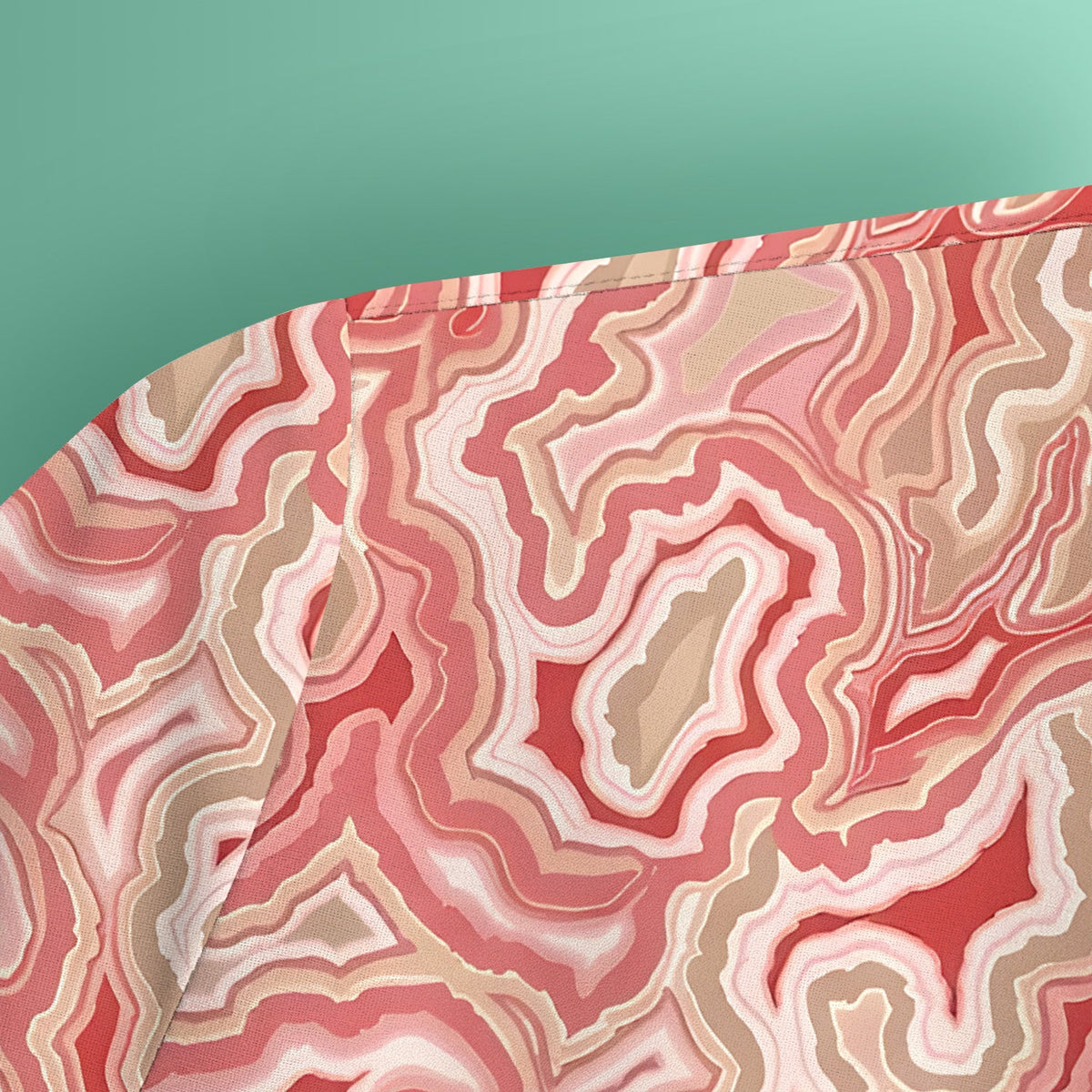 Pink Marble Swirl Nurse Scrub Top