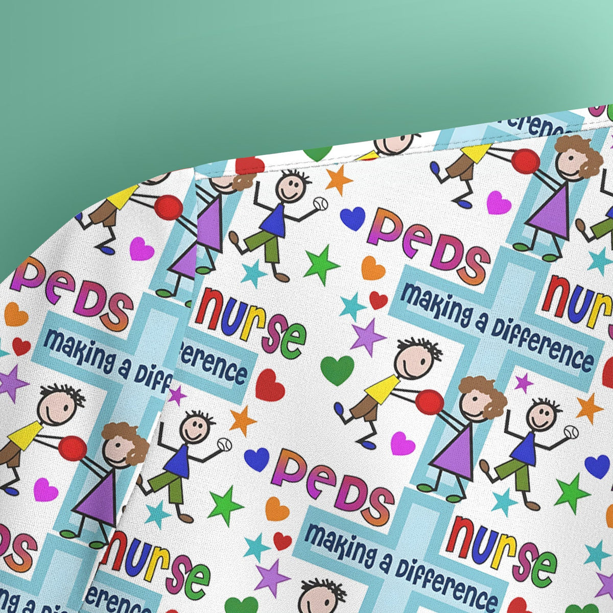 Peds Making A Difference Nurse Scrub Top