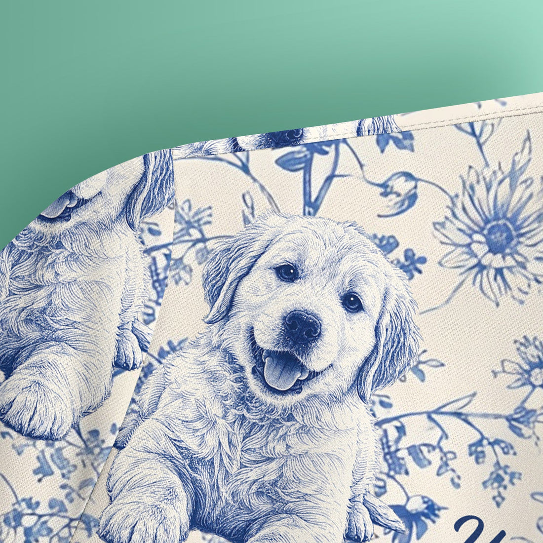 Personalized Pet Photo Floral Nurse Scrub Top