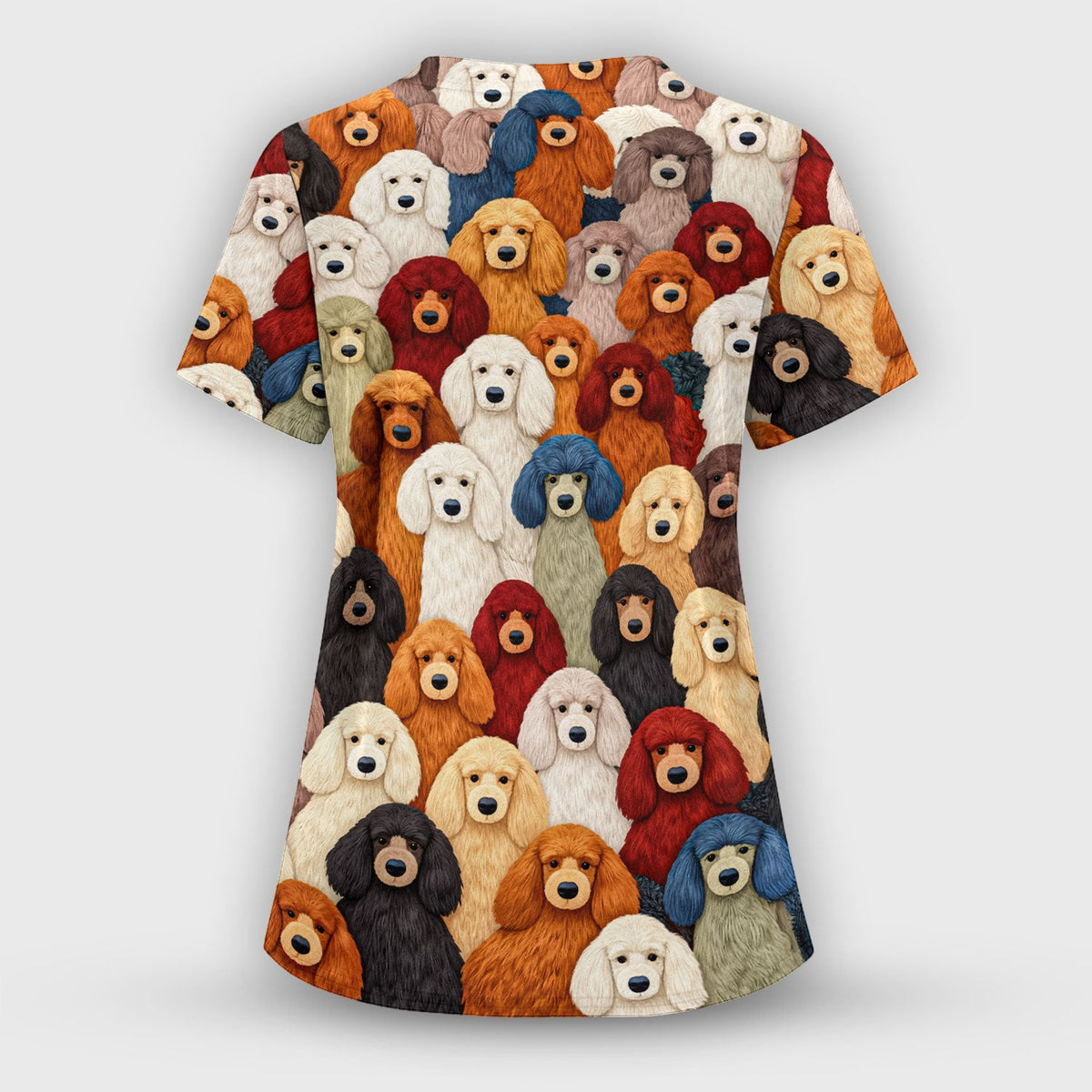 Poodle Dog Nurse Scrub Set
