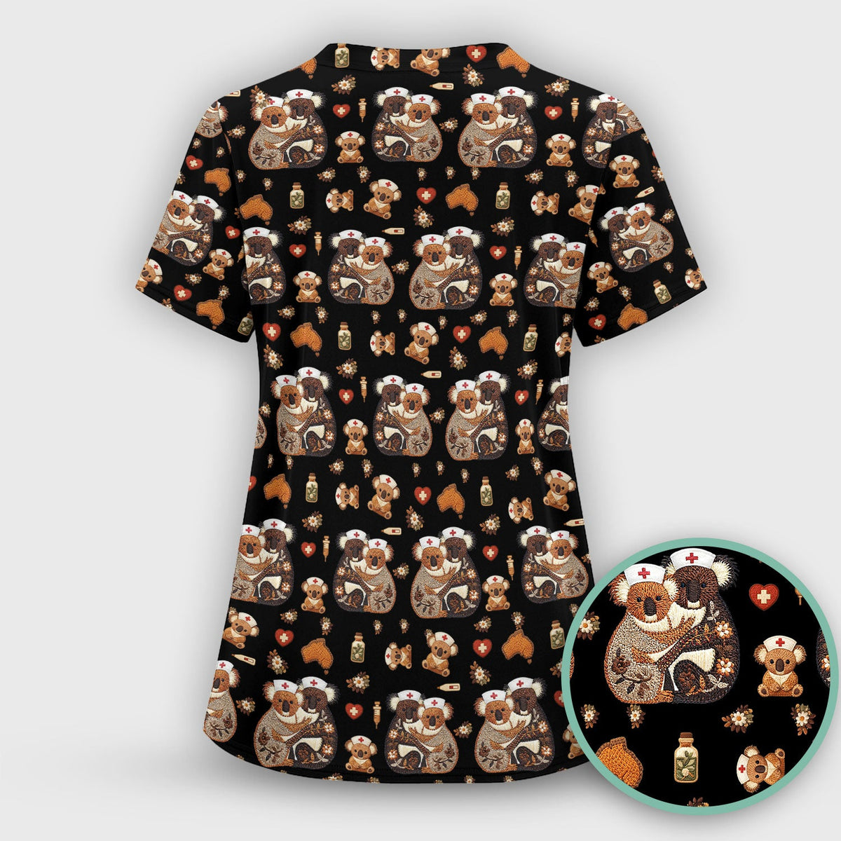 Koala Nurse Scrub Set - Valentines Day Gift