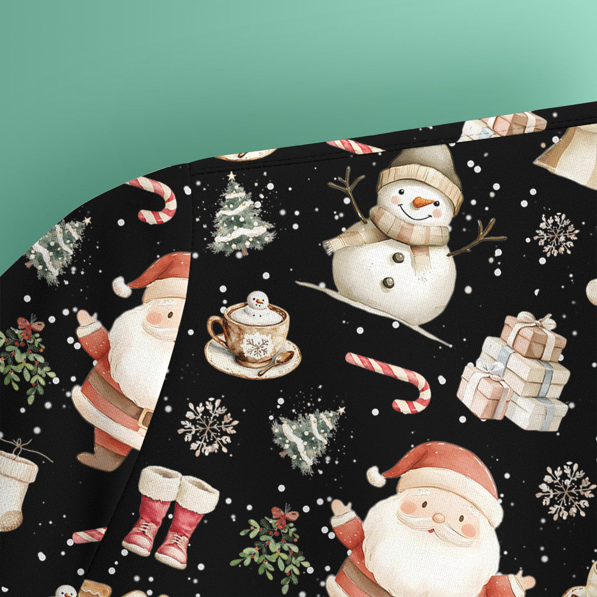 Christmas Santa Nurse Scrub Top