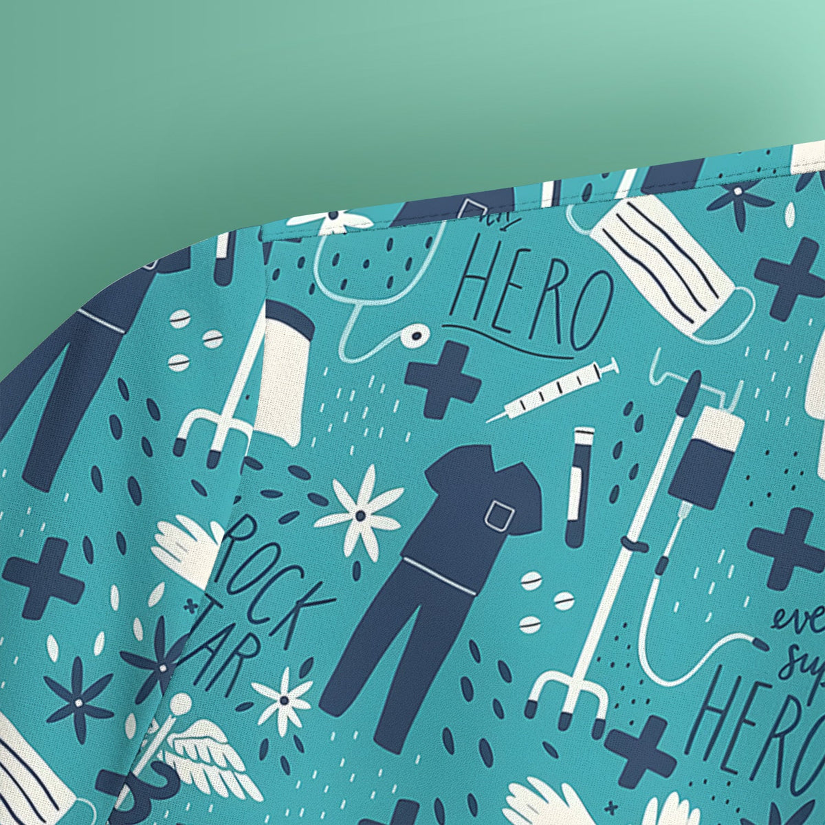 Healthcare Hero Medical Tools Nurse Scrub Top