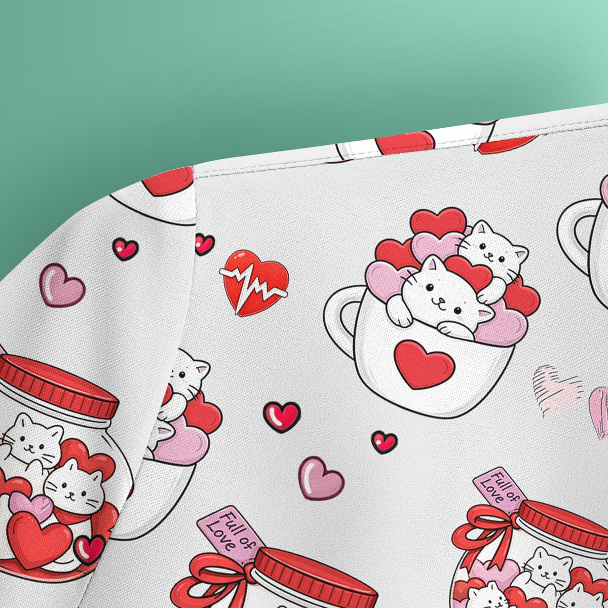 Cat Nurse Scrub Top - Valentines Day Gift