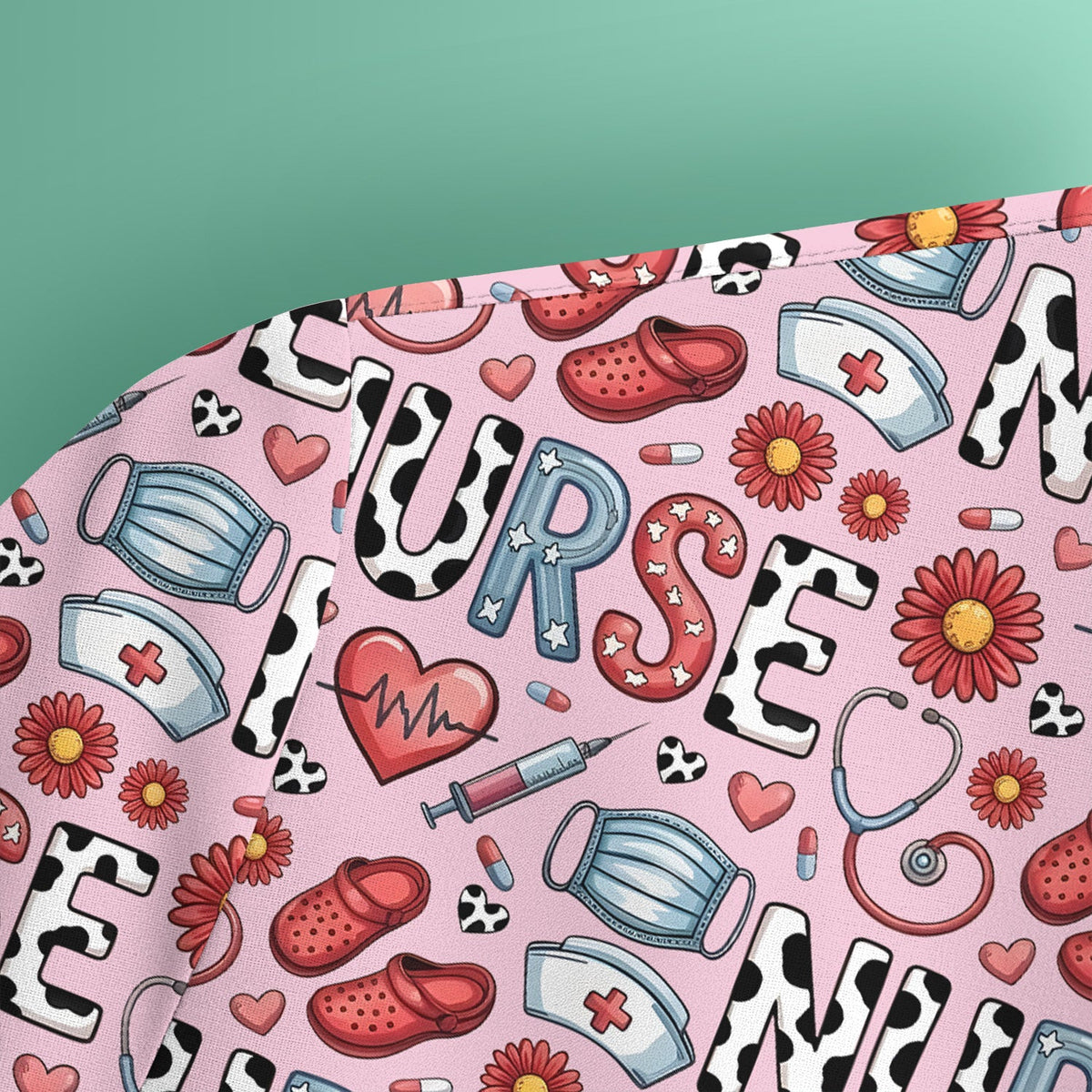 Medical Icon Nurse Scrub Top