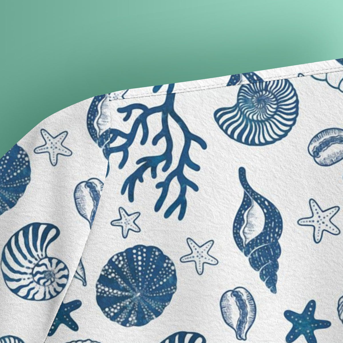 Ocean Shell Starfish Nurse Scrub Top