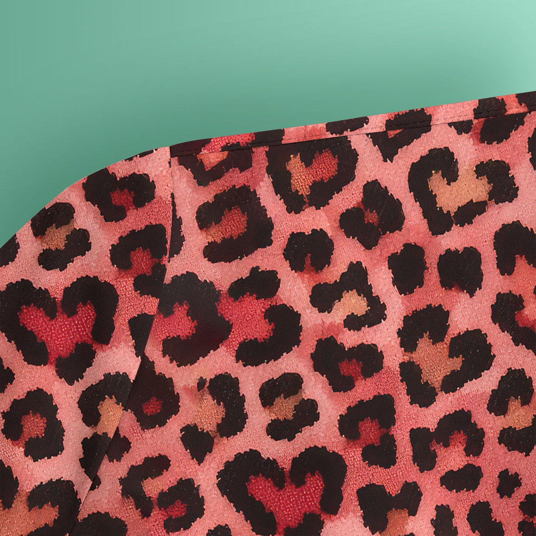 Leopard Pink Nurse Scrub Top - Valentines Day Gift