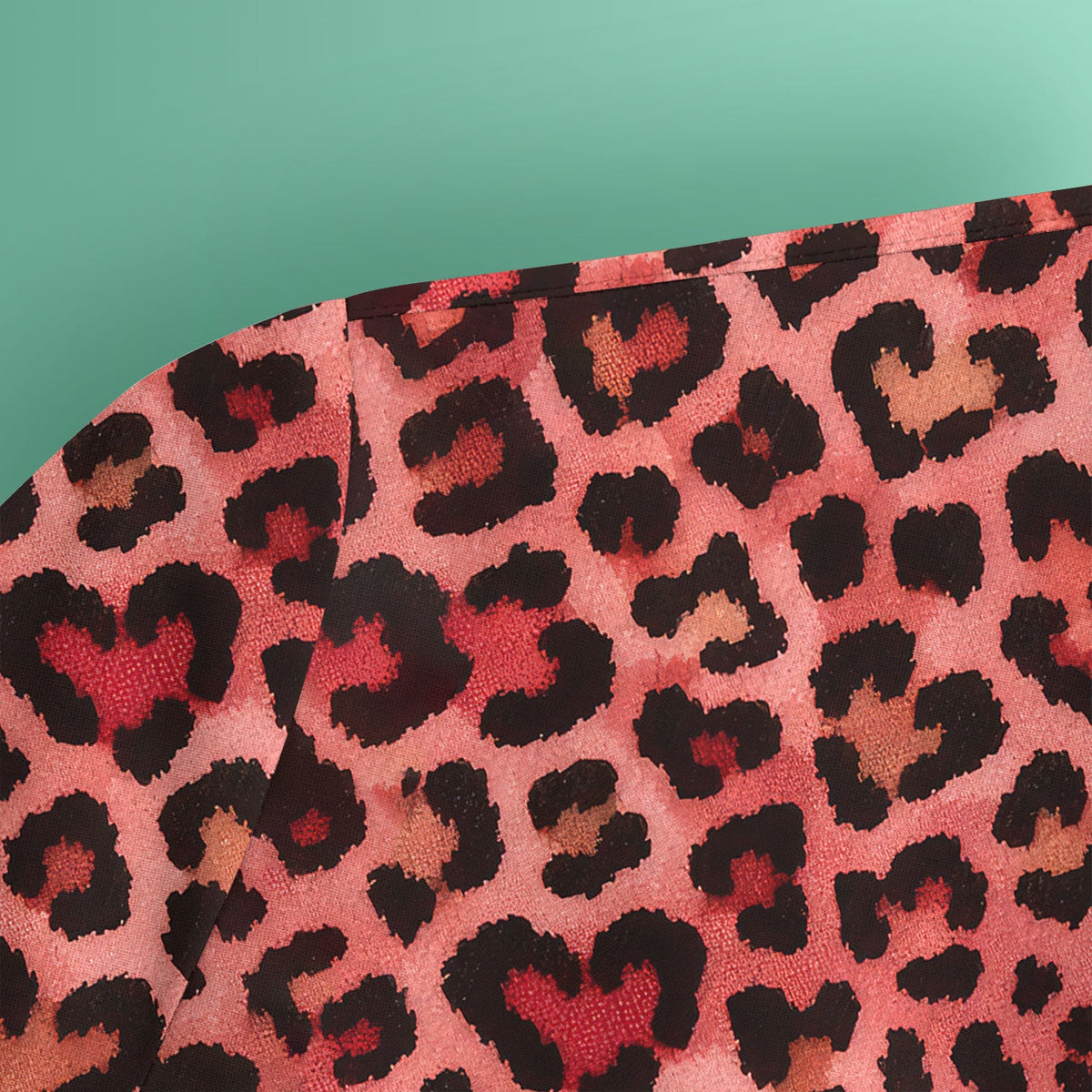 Leopard Pink Nurse Scrub Top - Valentines Day Gift