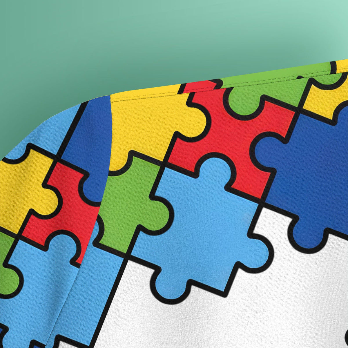 Autism Support Squad Puzzle Ribbon Nurse Scrub Top