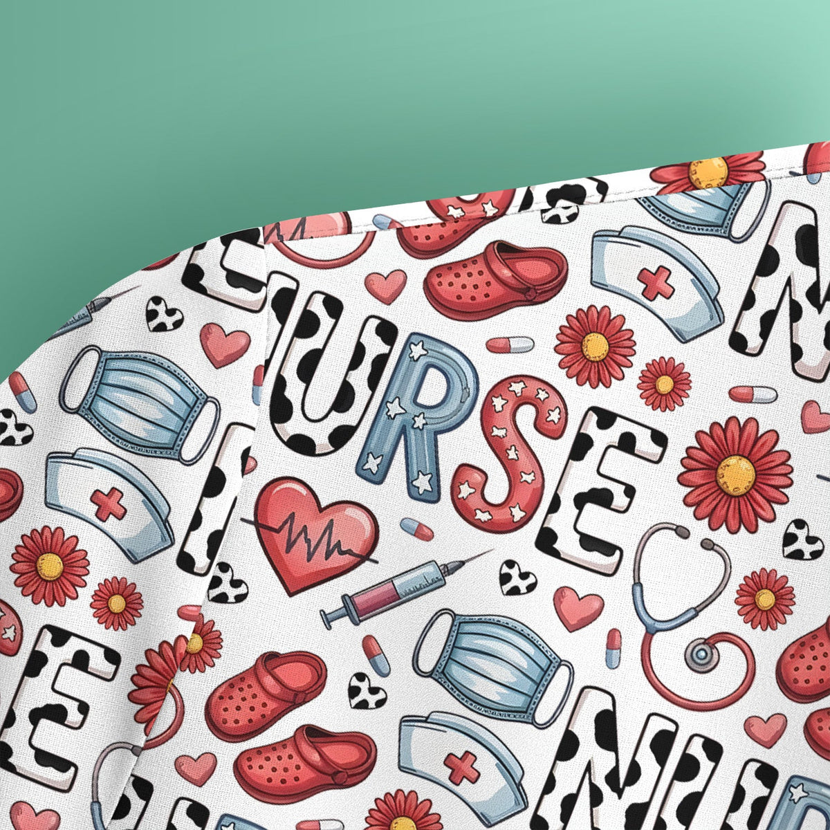 Medical Icon Nurse Scrub Top