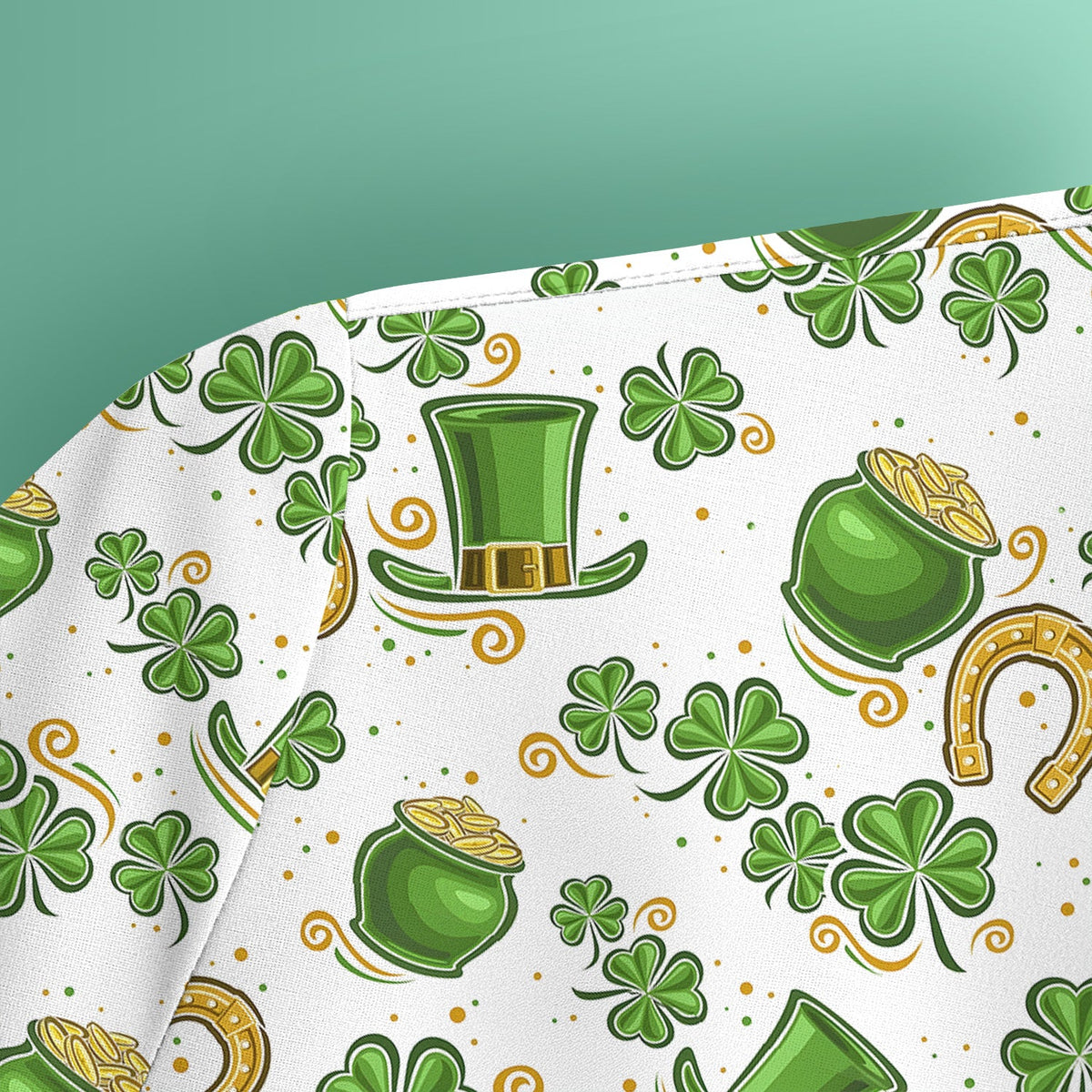 St Patrick Shamrock Nurse Scrub Top