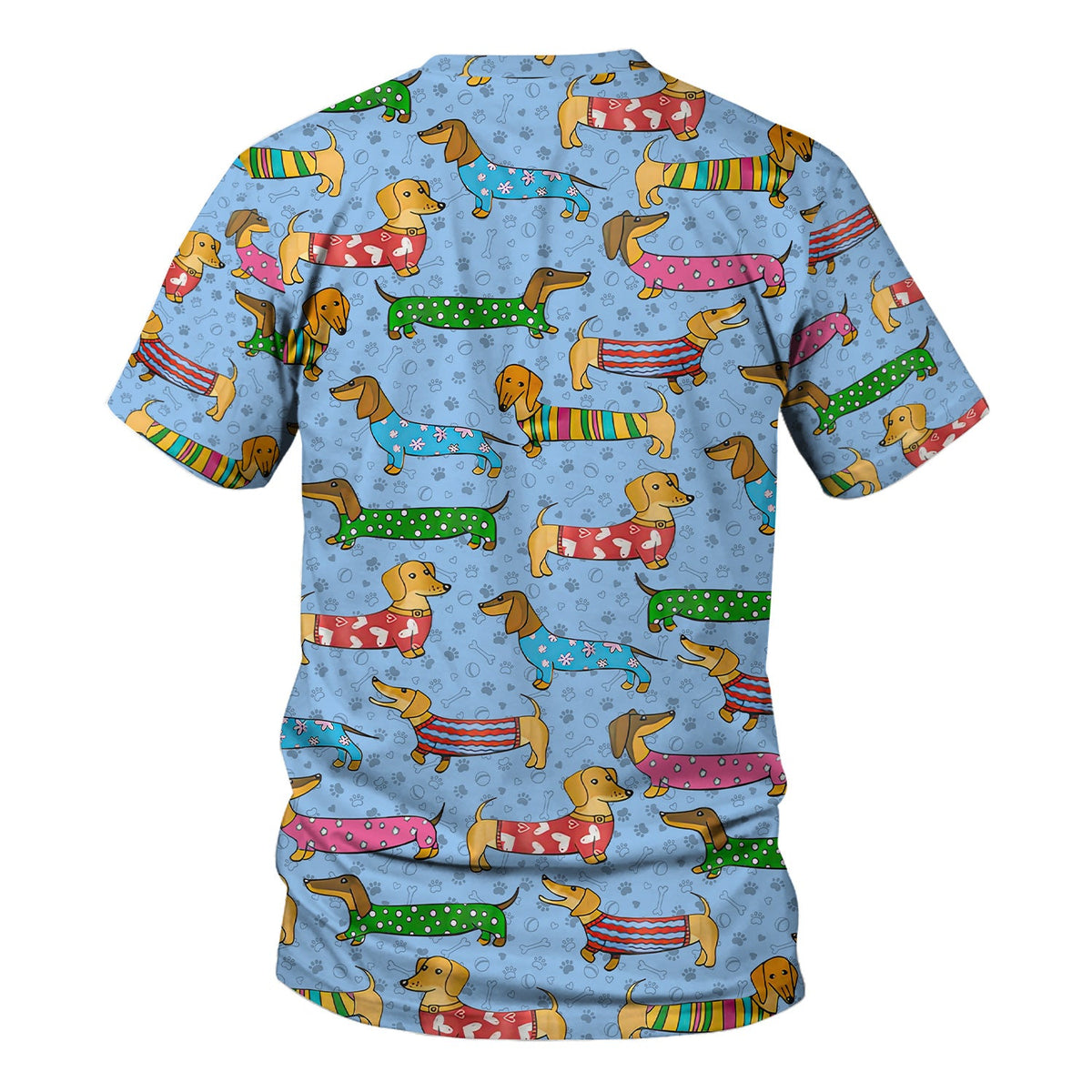 Dachshund Dog Nurse Scrub Top