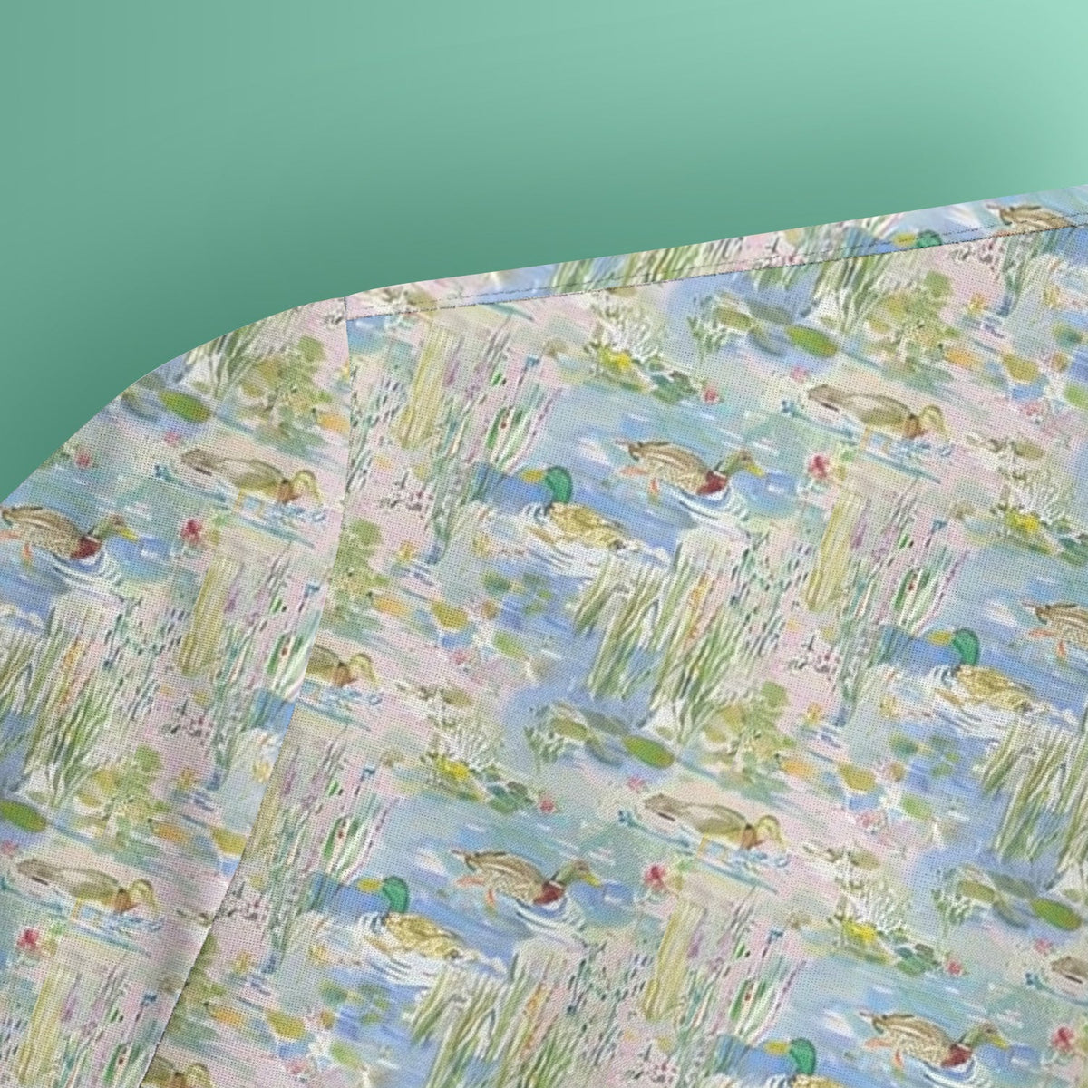 Ducks In Pond Nurse Scrub Top