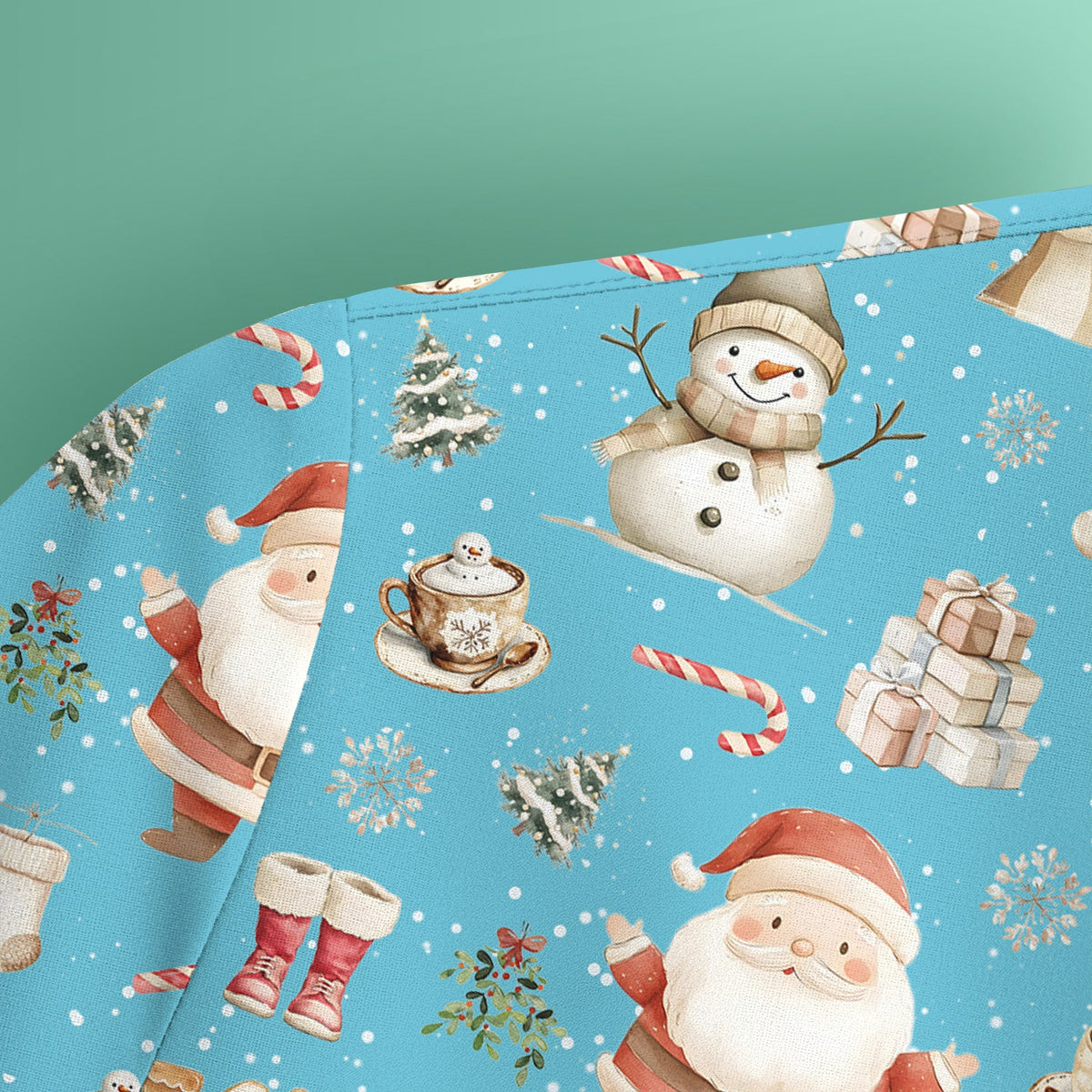 Christmas Santa Nurse Scrub Top