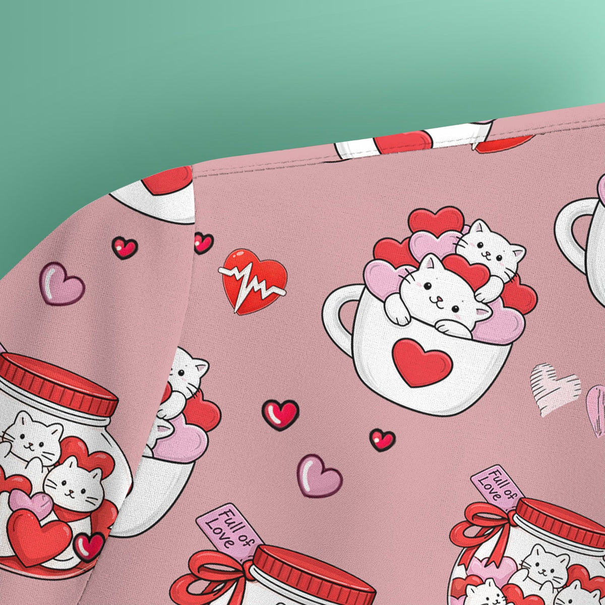 Cat Nurse Scrub Top - Valentines Day Gift