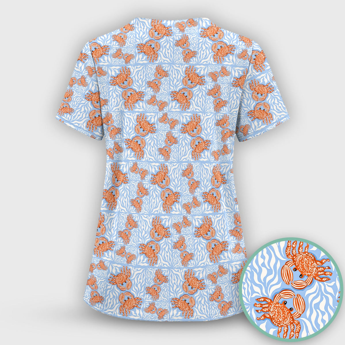 Coastal Crab Nurse Scrub Set