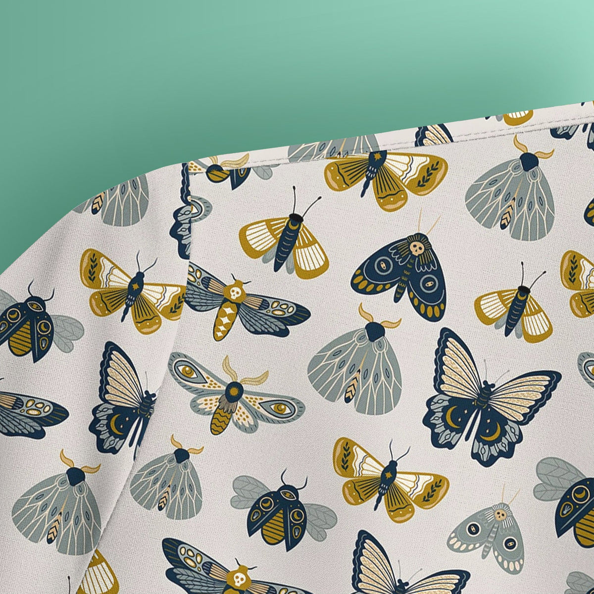 Vintage Butterfly Moth Insect Nurse Scrub Top