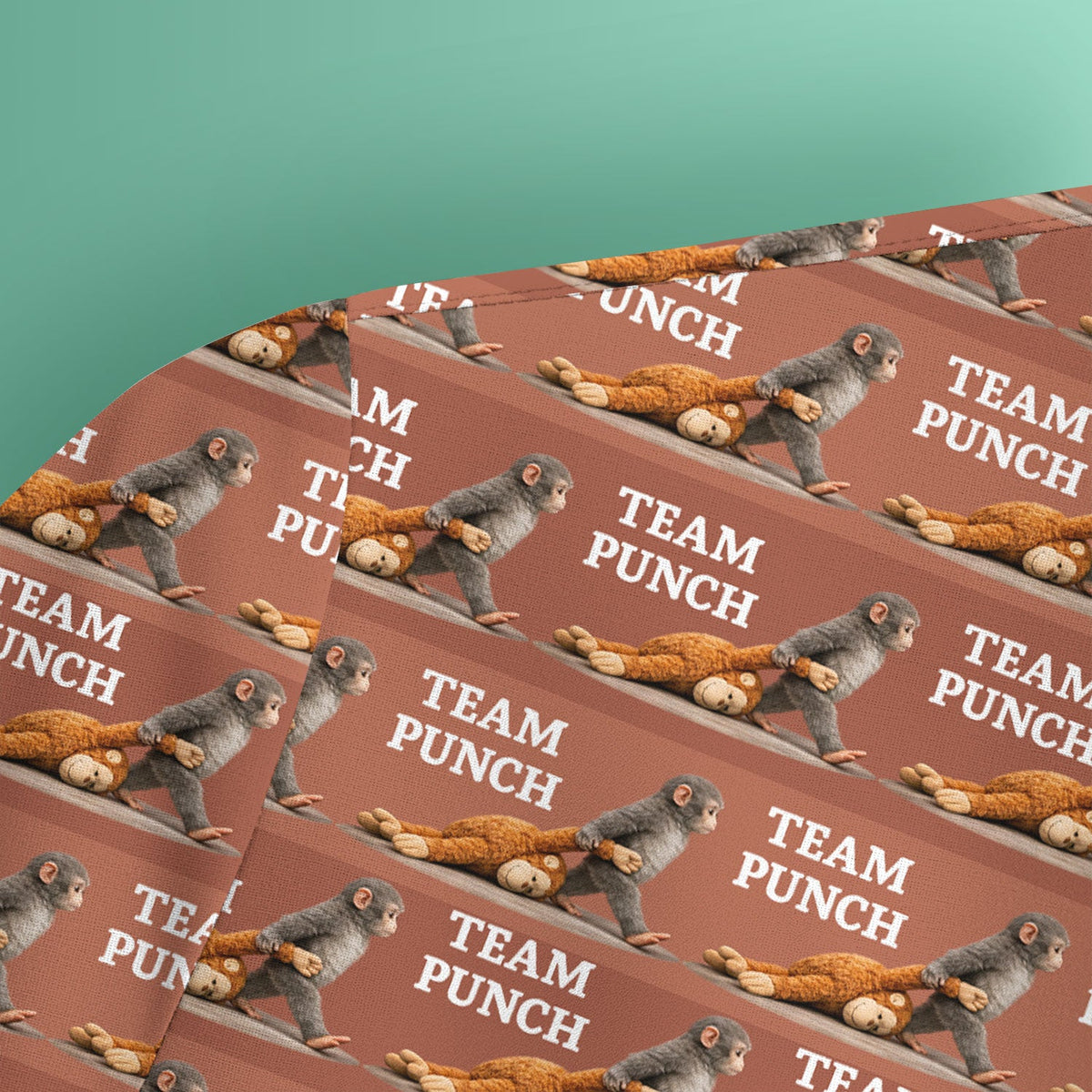 Team Punch Playful Monkey Nurse Scrub Top