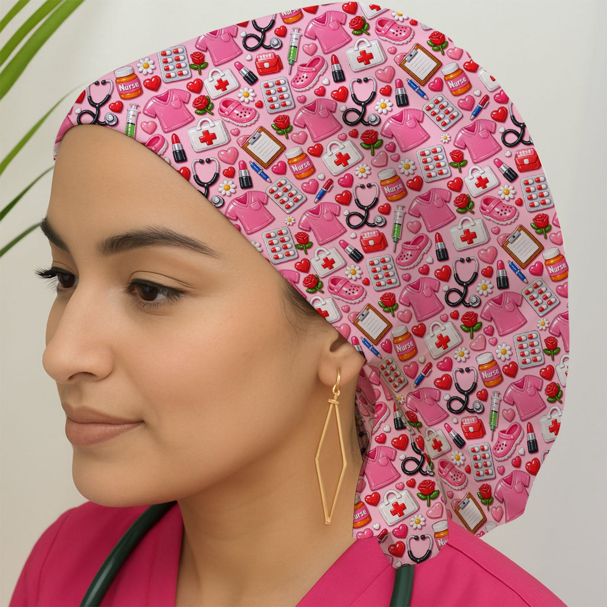 Medical Icons Scrub Cap