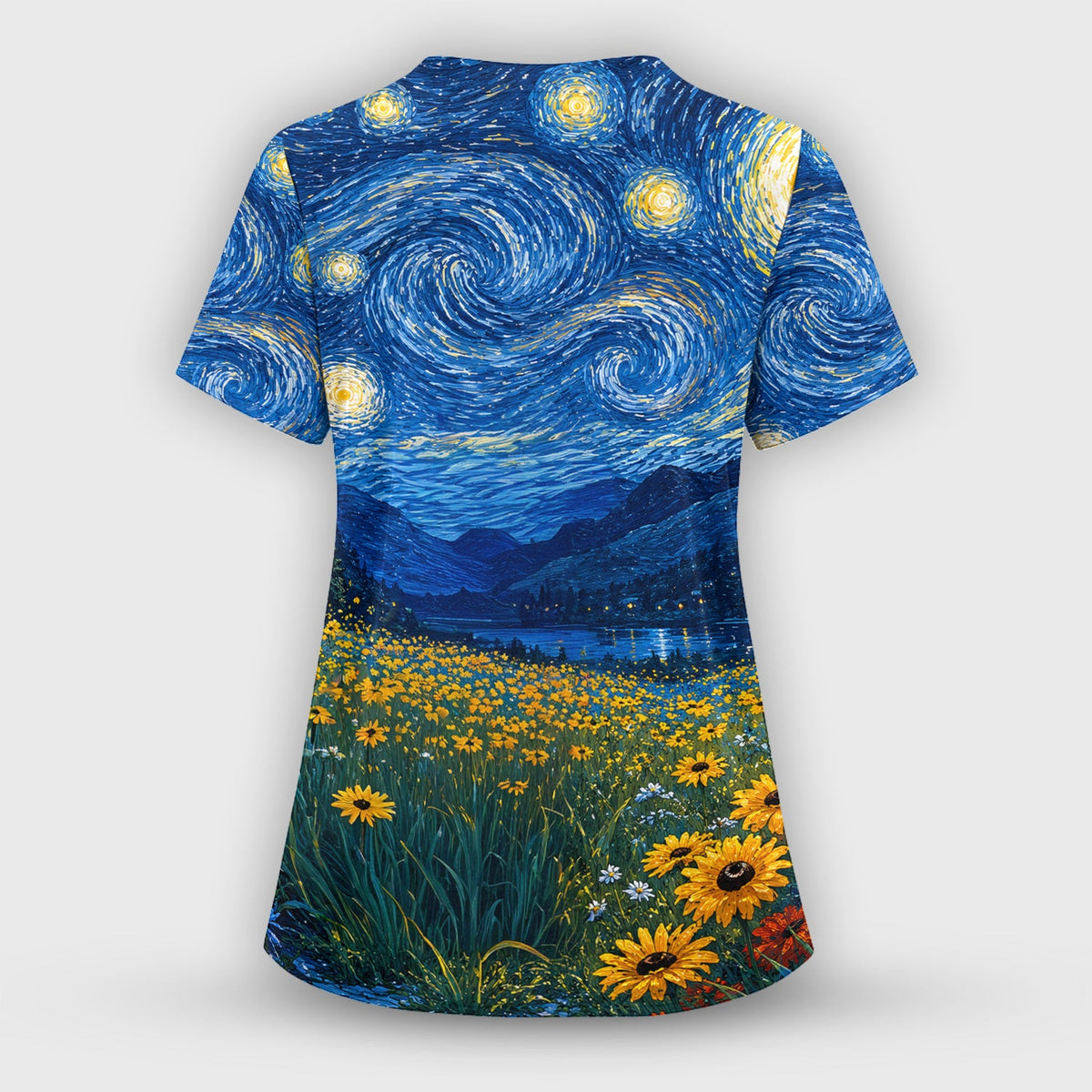 Starry Cat Veterinary Nurse Scrub Set