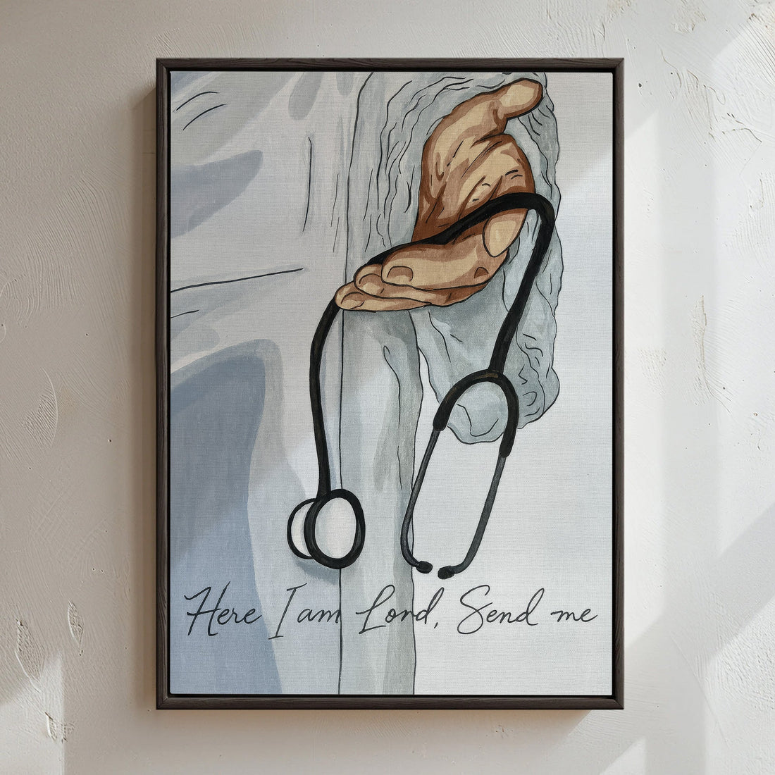 Christian Faith Bible Verse Nurse Canvas