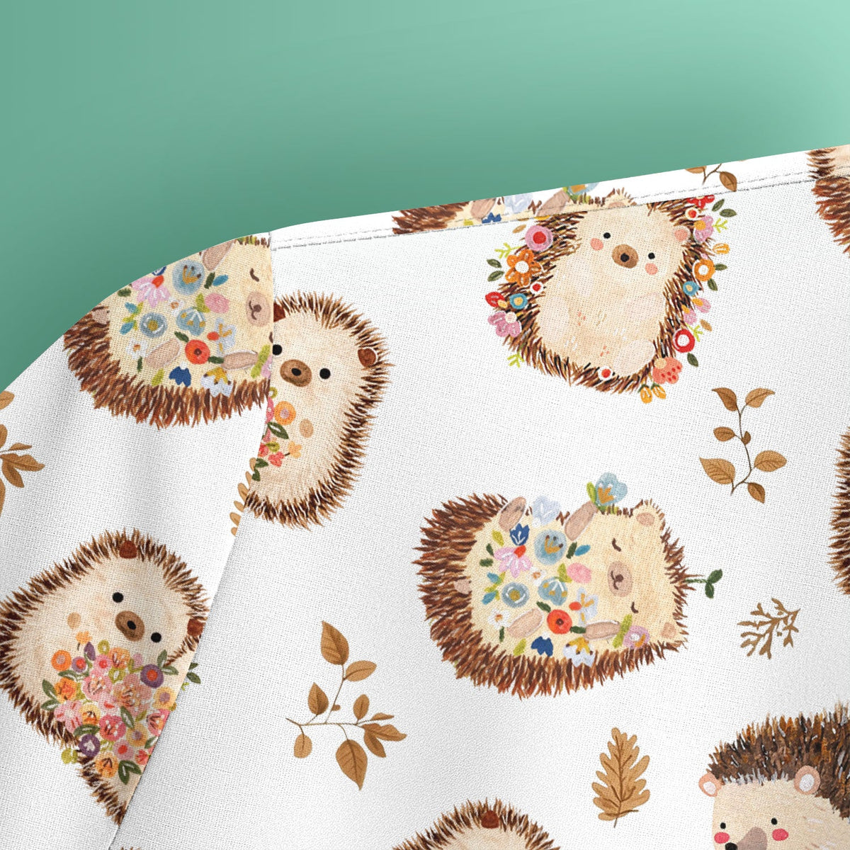 Hedgehog Floral Nurse Scrub Top