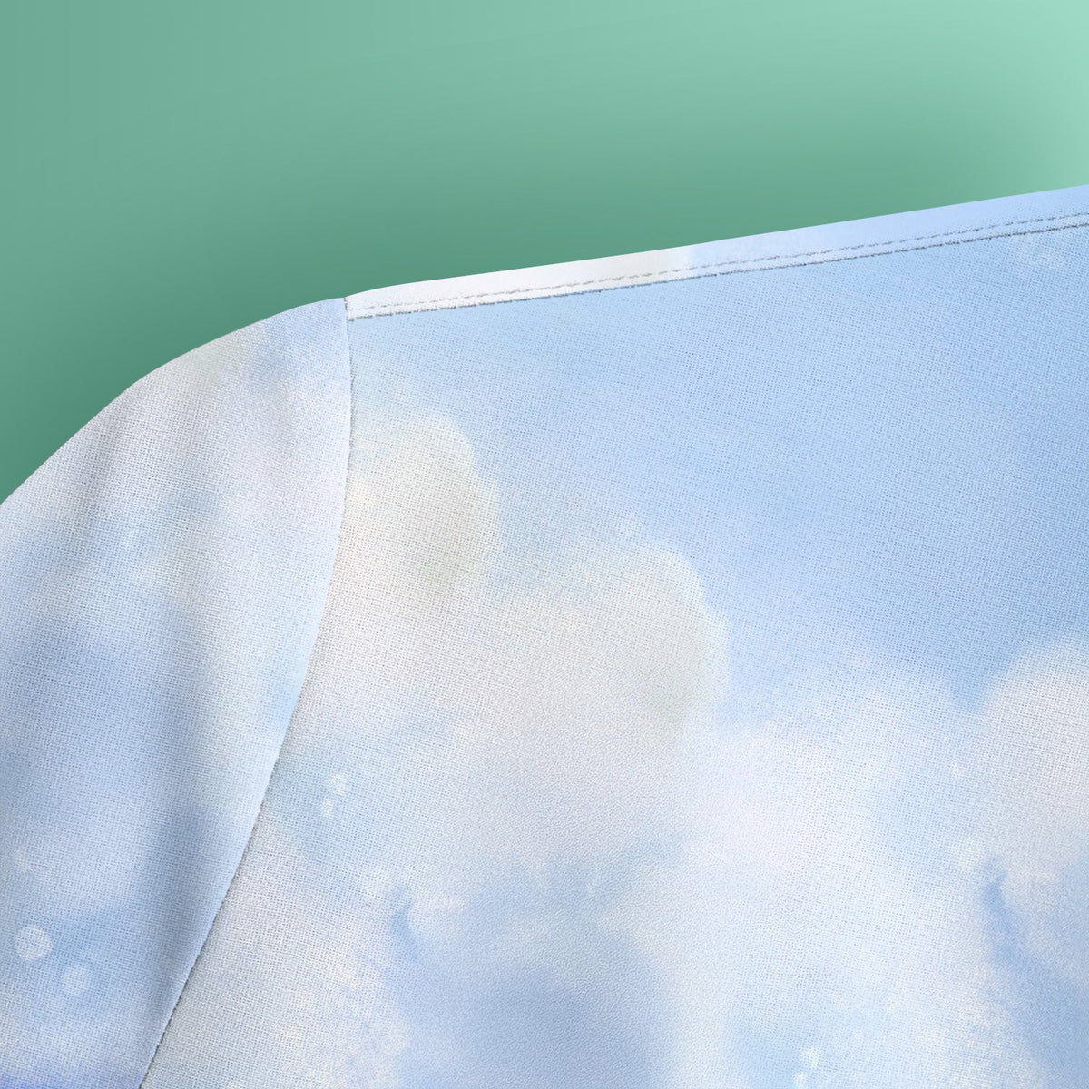 Dreamy Cat Cloud Hydrangea Nurse Scrub Top