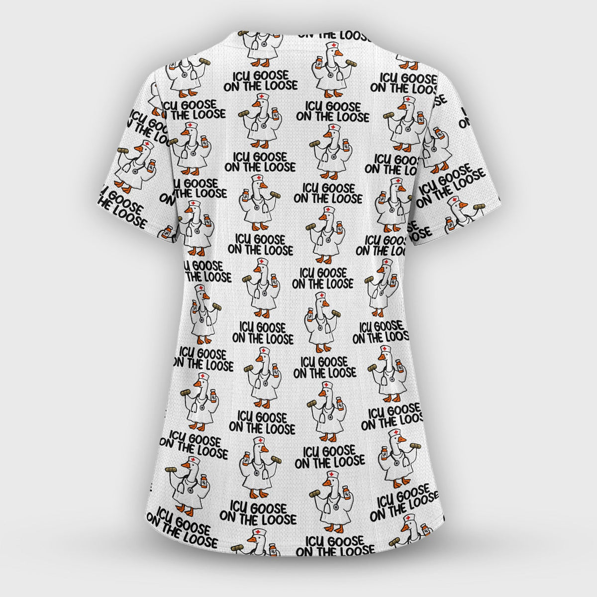 ICU Goose On The Loose Nurse Scrub Set