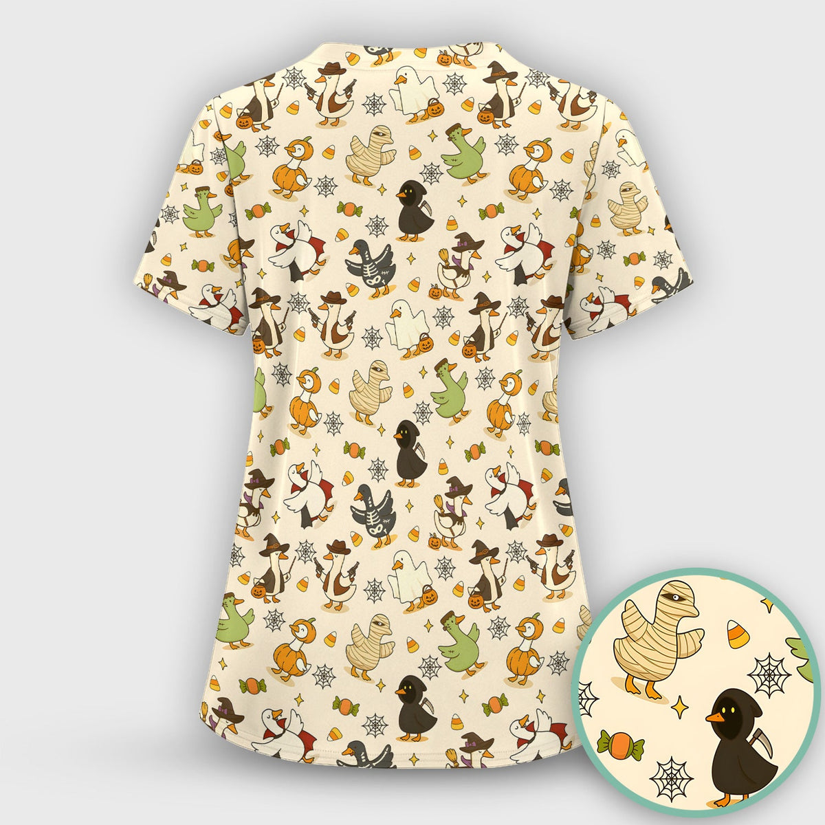 Costume Ducks Nurse Scrub Set - Halloween Gift