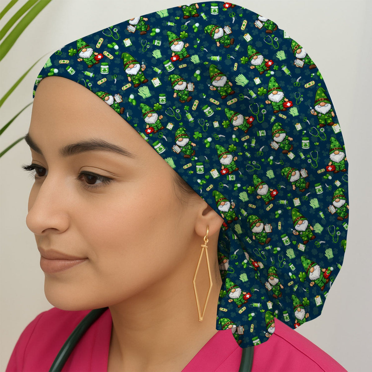 St Patrick Gnome Scrub Cap