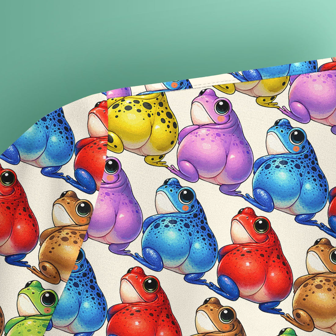 Colorful Frogs Nurse Scrub Top