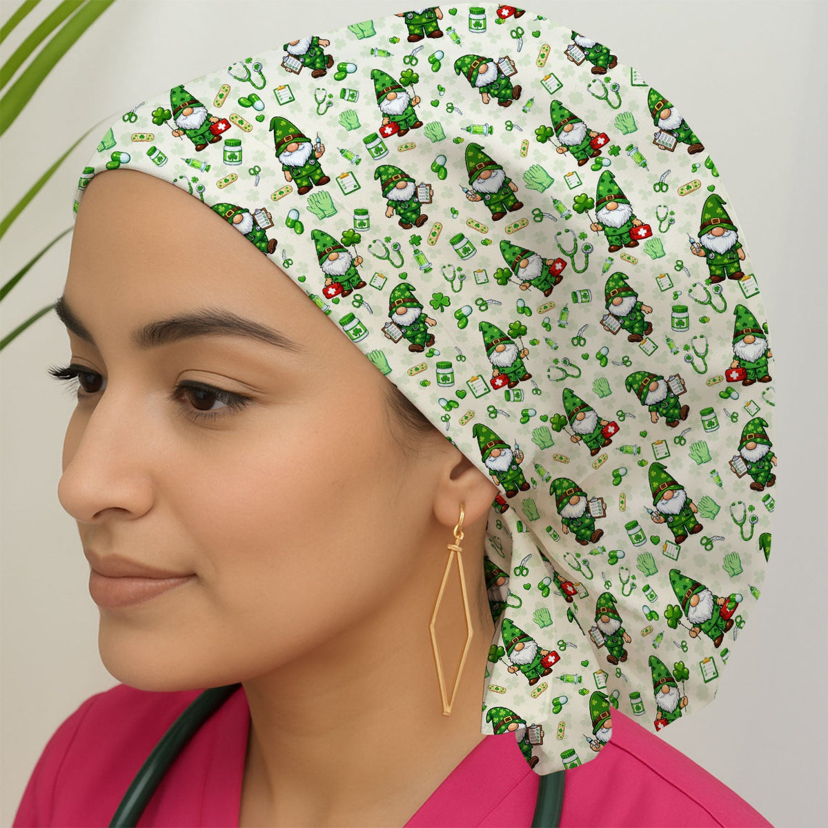 St Patrick Gnome Scrub Cap