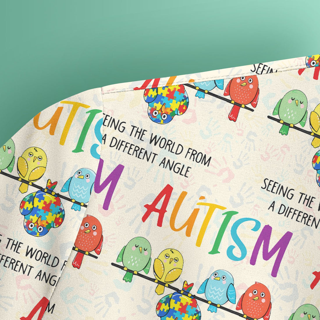 Autism Seeing The World From A Different Angle Nurse Scrub Top