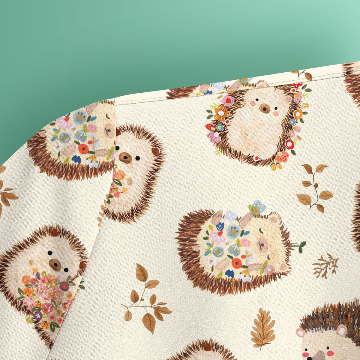 Hedgehog Floral Nurse Scrub Top