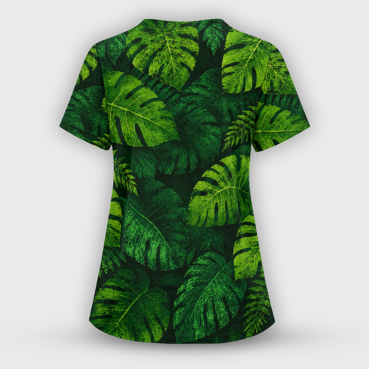Hidden Black Cat Nurse Scrub Top