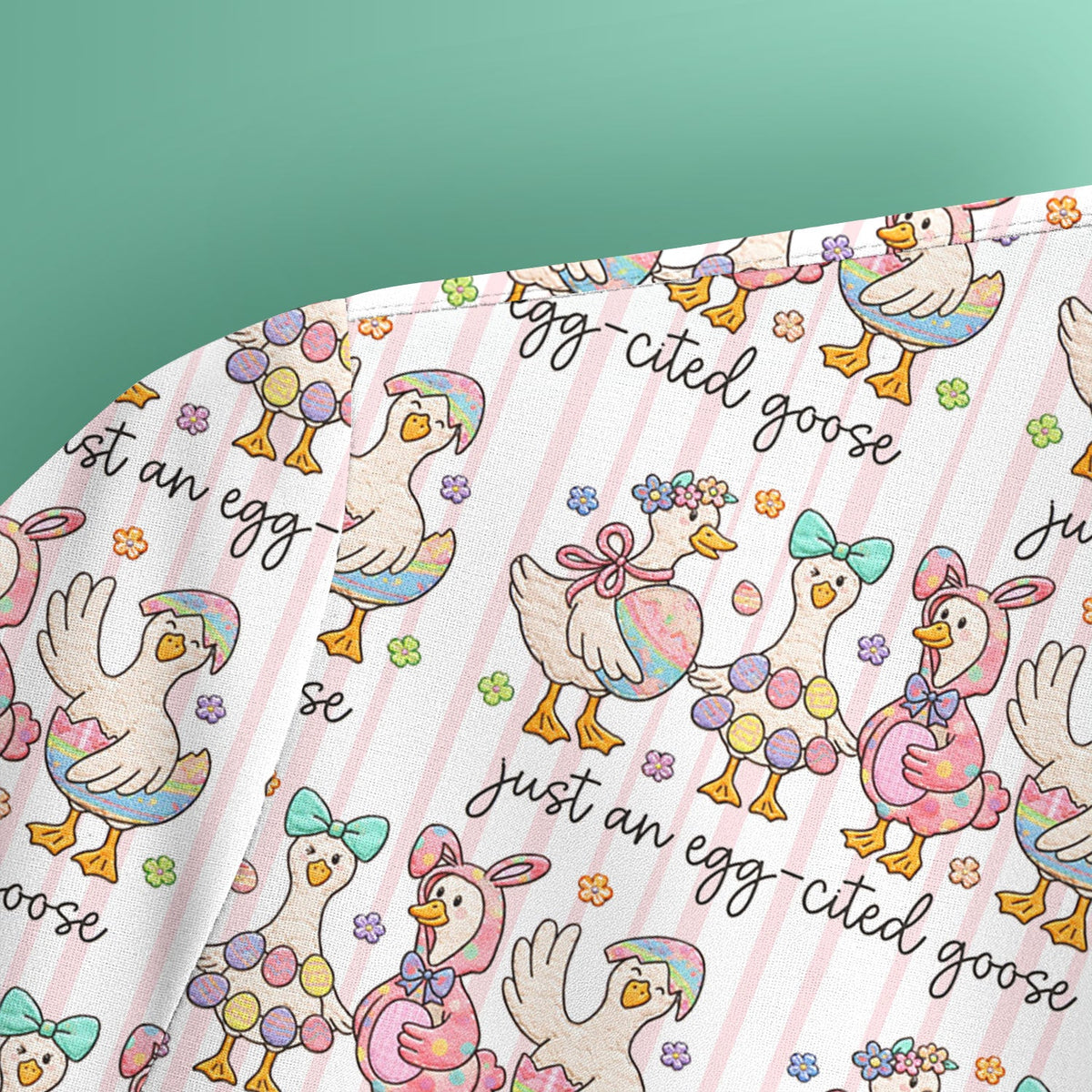 Easter Goose Egg Nurse Scrub Top