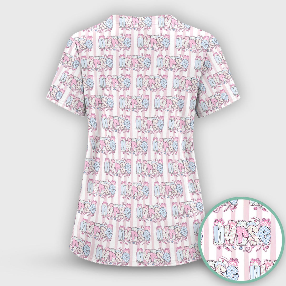Pastel Nurse Scrub Set